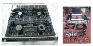 cucina 4 fuochi professionale usata