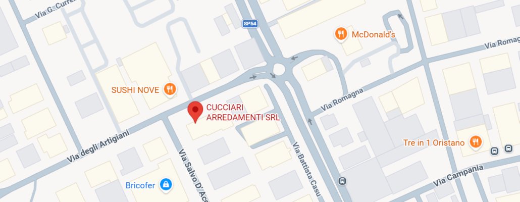 Mappa Cucciari Arredamenti Oristano